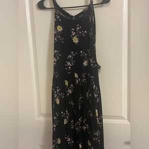 Black Floral Hi-low Dress *Size 4*